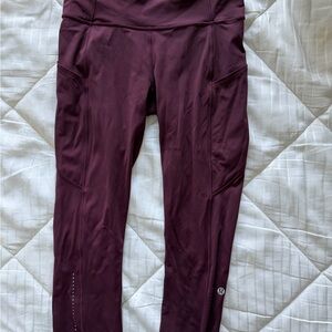 Women’s Lululemon - Fast and Free High-Rise Crop 23” (Nulux) — Size 6